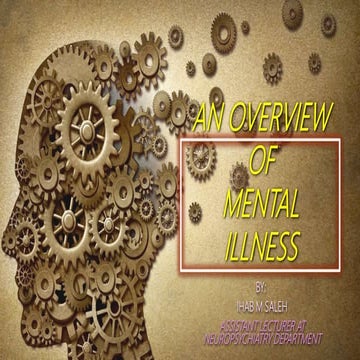 Mental illness (Myths and Facts)