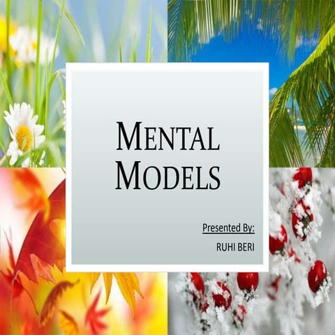 Mental models (The Fifth Discipline)