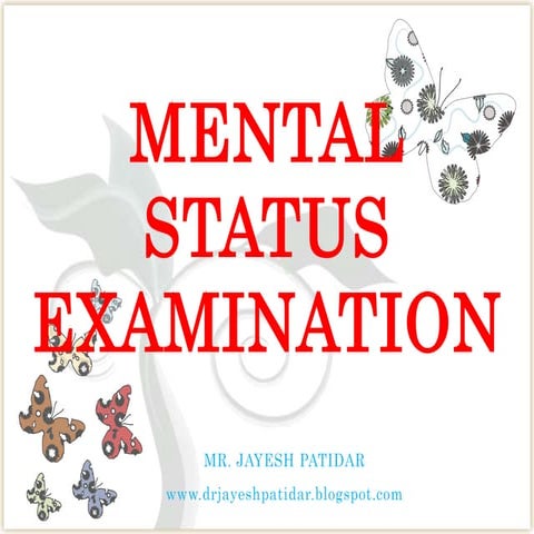 Mental status examination | PPSX