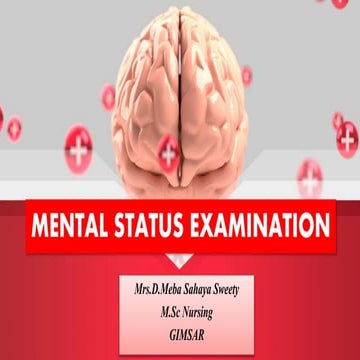 Mental status examination