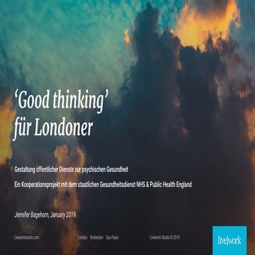 Mental wellbeing services