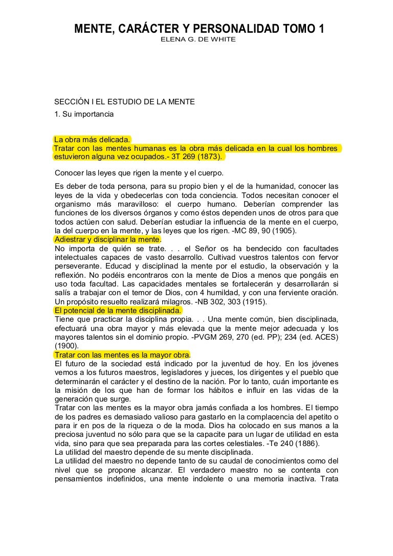 Mente Caracter Y Personalidad 1