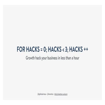 3 Growth Hacks To Test In Less Than an Hour