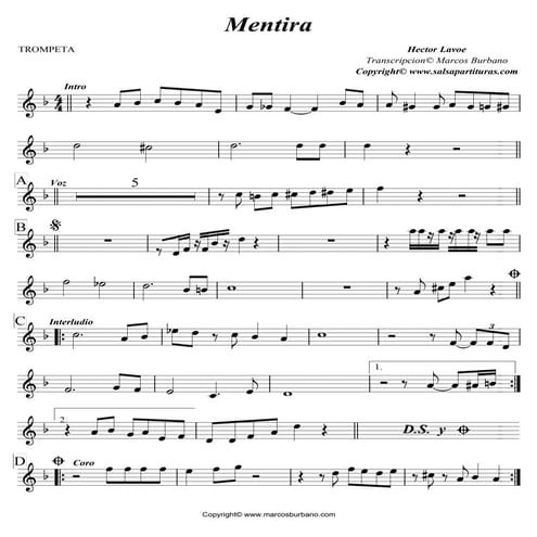 Mentira   trompeta