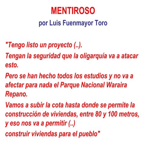 Mentiroso