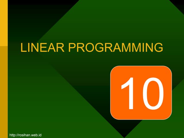Mentkuan10linierprograming
