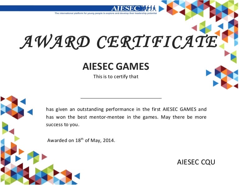 success certificates
