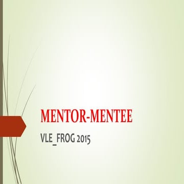 Mentor mentee kumpulan