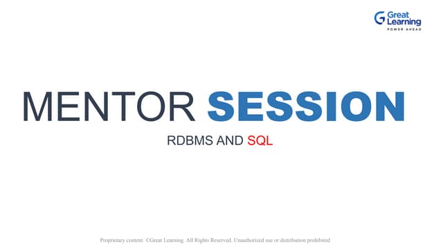 Mentor Deck - SQL.pptx