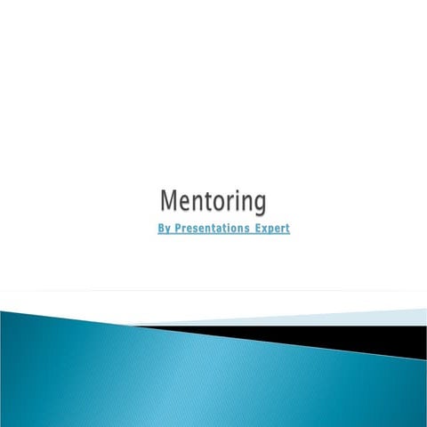 A Simple Guide for Mentoring