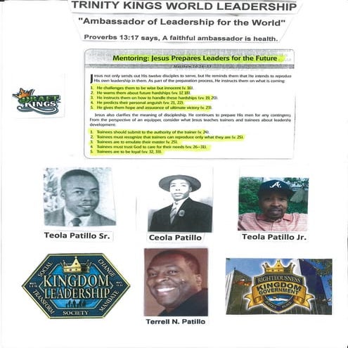 Trinity Kings World Leadership: Jesus Prepares Leaders fo the Future