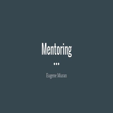 Mentoring