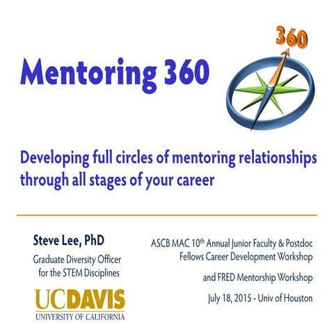 Mentoring 360_ASCB MAC 2015-07_Steve Lee_slides & handout