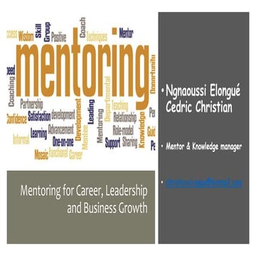 Strategic Mentoring for Career, Business and Leadership Growth