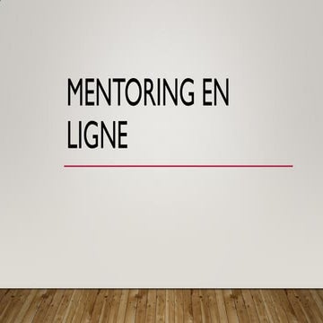 Mentoring en ligne by sophie pagès
