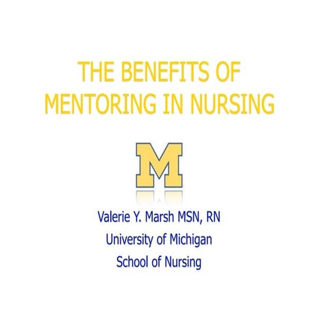 Mentoring In Nursing