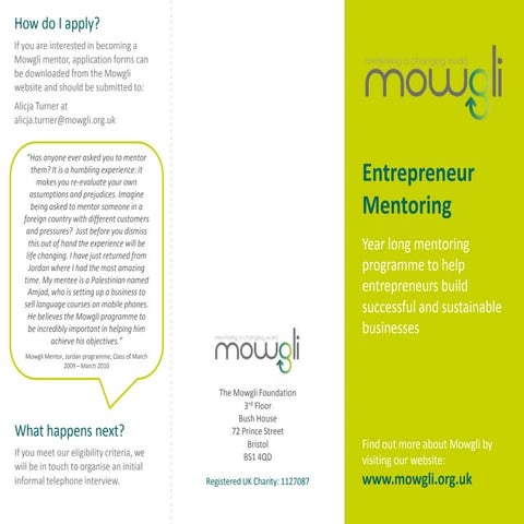 Mentoring leaflet