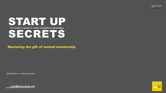 Mastering Mutual Mentorship