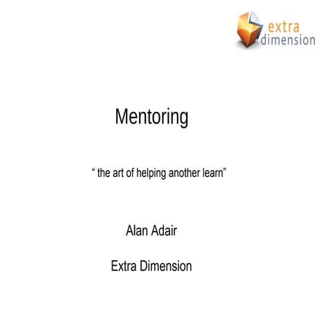 Mentoring Workshop
