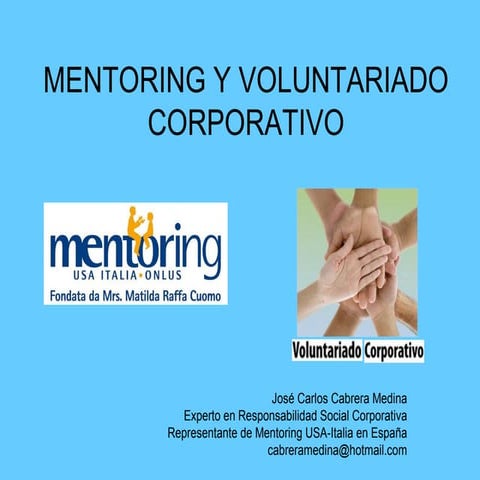 Mentoring y Voluntariado corporativo