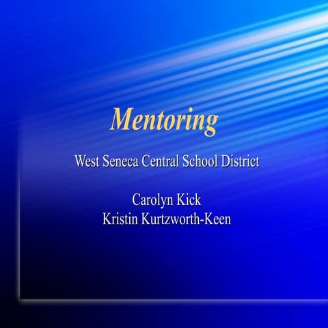 Middle school mentorship program | PPTX