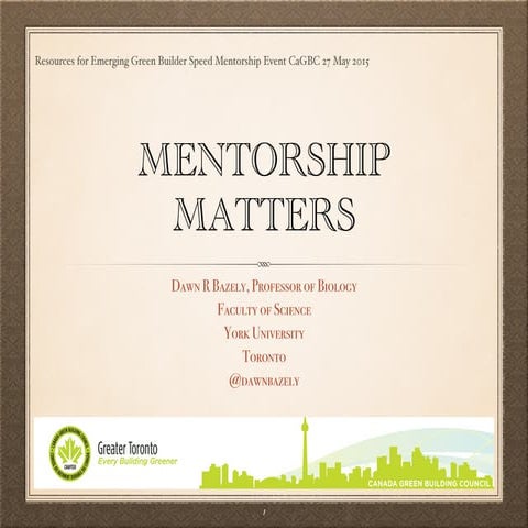 Mentorship event ca gbc