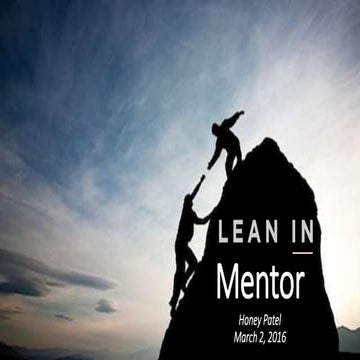 LeanIn Mentor - Learning & Discussion