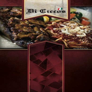 Diciccos Menu
