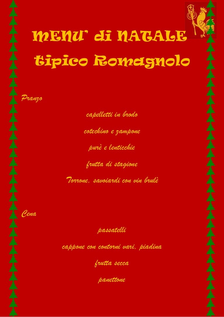 Menu Di Natale Natale.Menu Romagnolo
