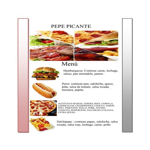 Que Rico Menu - klein correctie 3 | PDF