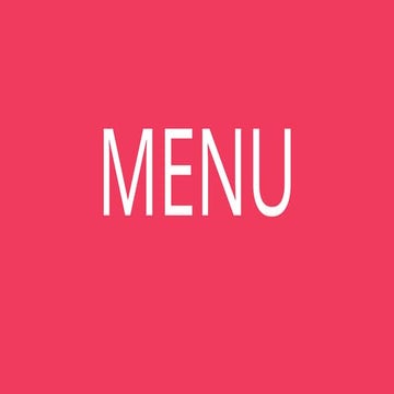 Menu presentation for table service .Menu presentation for table service .