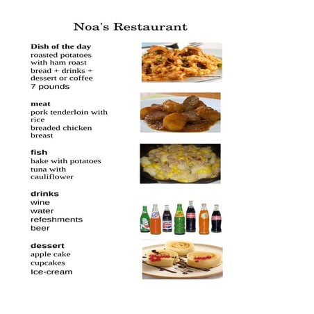 Menu.pdf noa | PDF