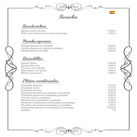 CARTA MENU RUSTICO | PPTX