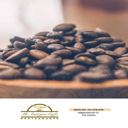 Menu Mi Antiguo Café