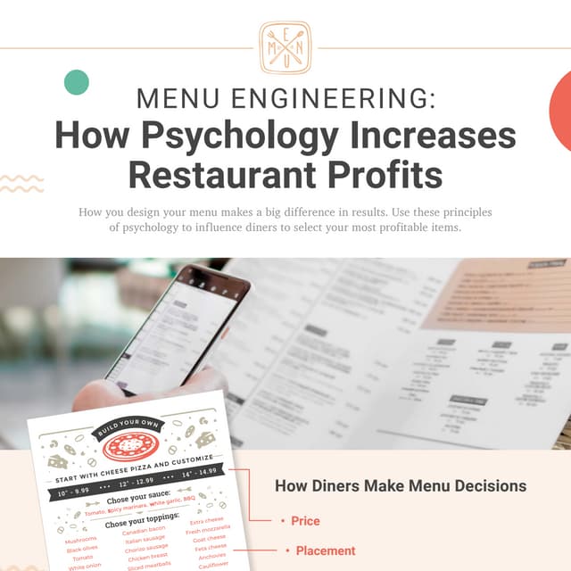 Menu Engineering: How Psychology Increases Restaurant Profits