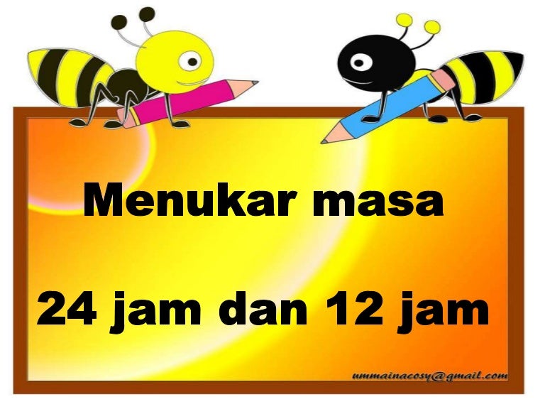 Menukar Masa Sistem 24 Jam