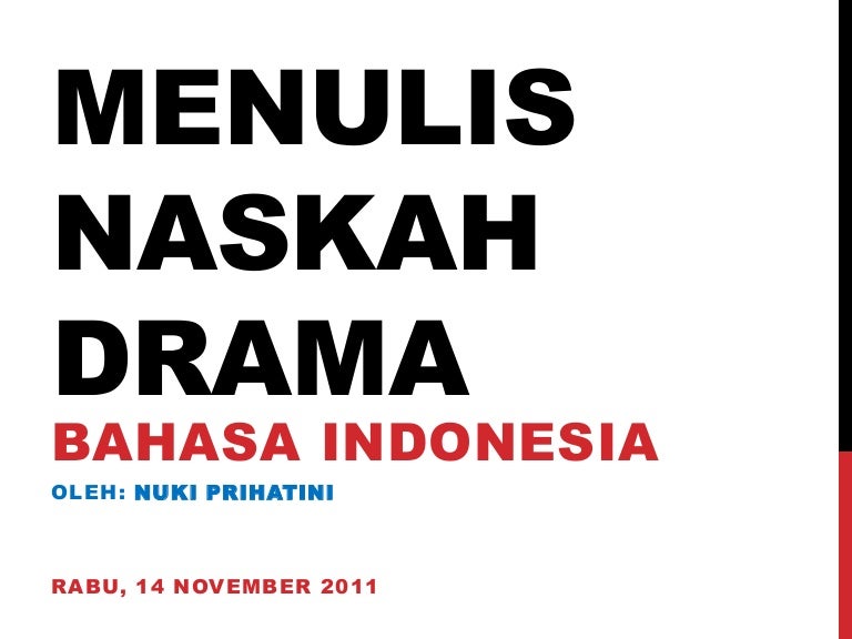 Menulis naskah drama