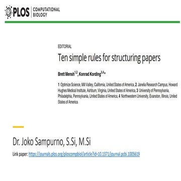 Menulis Paper di jurnal internasional terindeks Scopus | PPTX