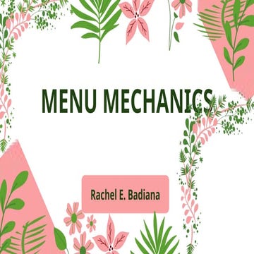 MENU MECHANICS for planning a menu 1.pptx