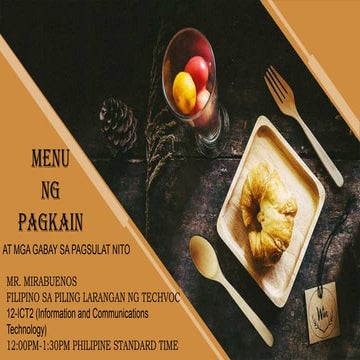 MENU NG PAGKAIN AT MGA GABAY SA PAGSULAT NITO.pptx