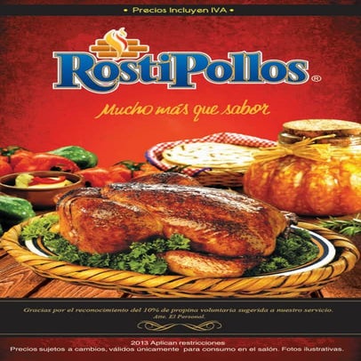 Menu rostipollo 2013 a | PDF