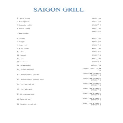 Menu saigon  grill   eng