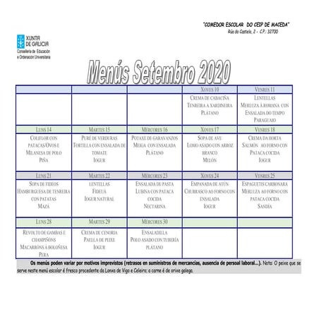 MENU ESCOLAR DE COMEDOR_SETEMBRO_2020