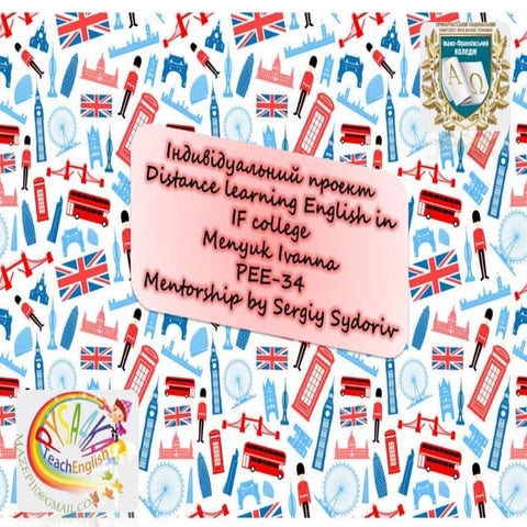 Distance learning English in IF college