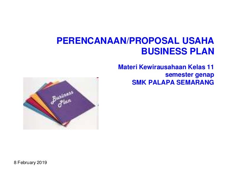 Menyusun Proposal Usaha Kwu
