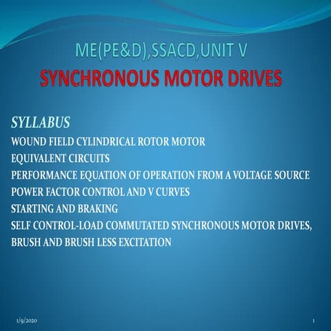SOLID STATE AC DRIVES ,UNIT V,ME (PE&D),ANNAUNIVERSITY SYLLABUS