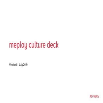meploy culture deck 