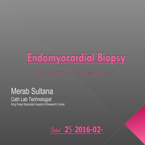 Endomyocardial Biopsy