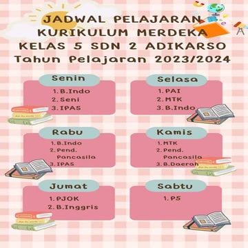 jadwal pelajaran | PDF