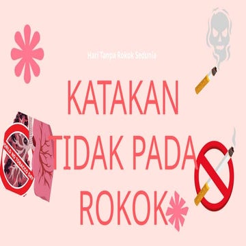 Merah Muda Ilustrasi Materi Penyuluhan Hari Anti Rokok Sedunia ...